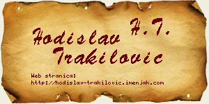 Hodislav Trakilović vizit kartica
